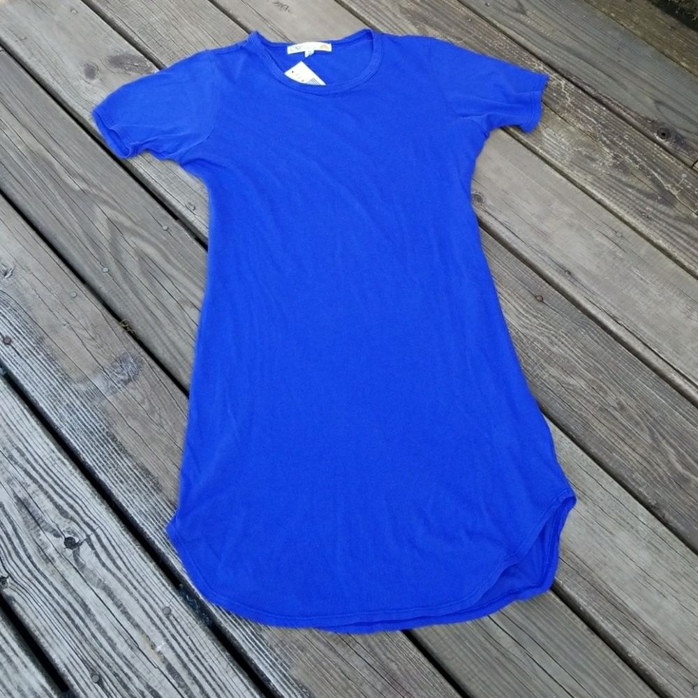 NWT C&C California  lapis Teeshirt dress medium